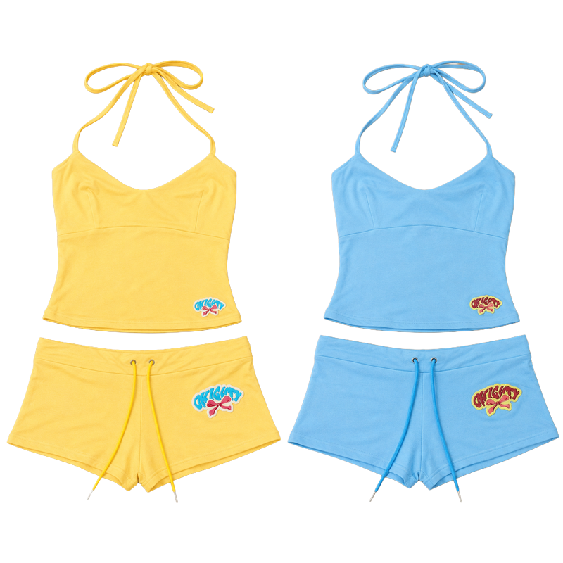 Suspender Tank Top - Ensemble 2 pièces pour femme :