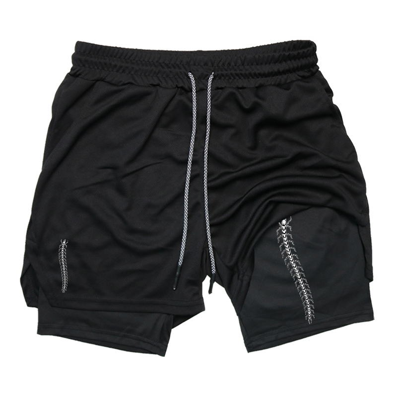 Compression Shorts Athletes - Short de course 2-en-1 pour homme,