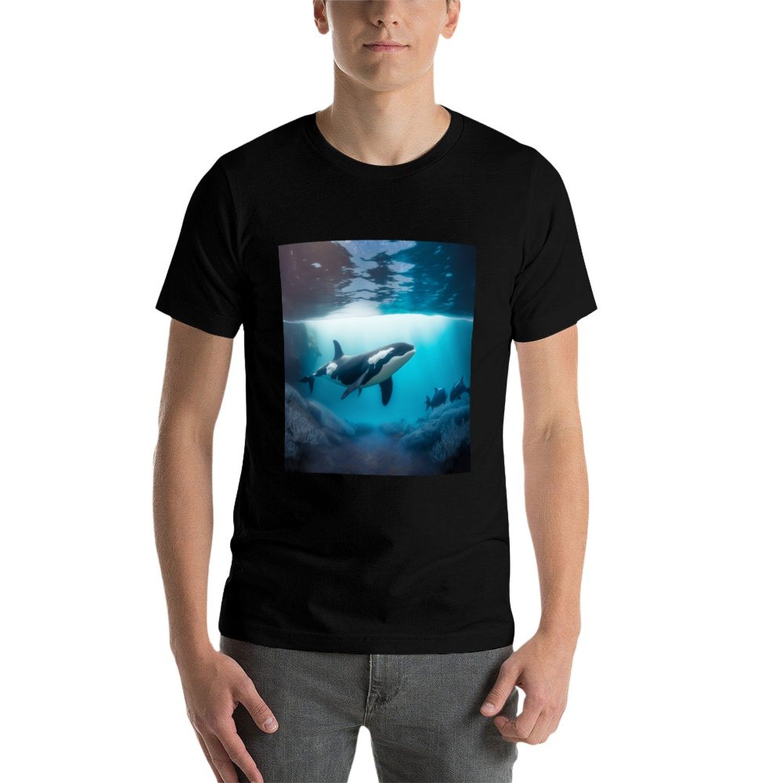 T-shirt Under Sea Orca, t-shir - Undershirt Crew Neck avis et prix